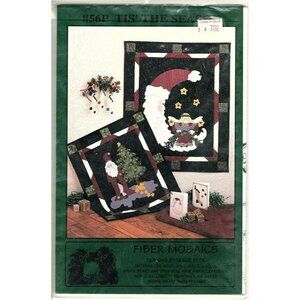 Fibre Mosaics Tis' the Season A Whimsical Santa Quilt Pattern Vintage 1993
